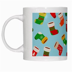 Christmas Socks White Mugs by SychEva