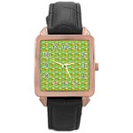 Fruits Rose Gold Leather Watch 