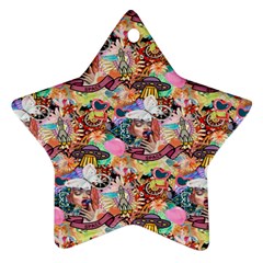 Retro Color Ornament (star) by Sparkle