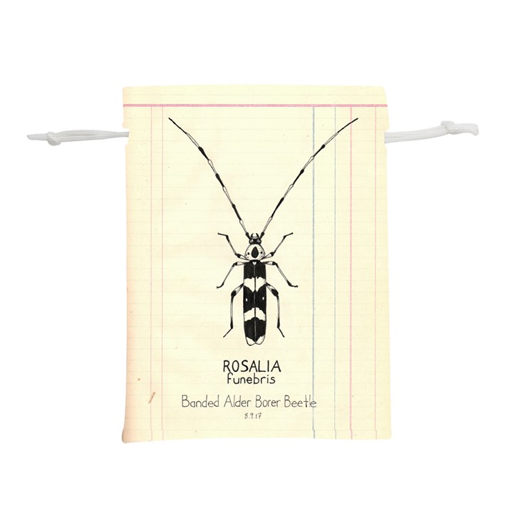 Banded Alder Borer  Lightweight Drawstring Pouch (S)