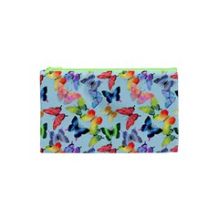 Watercolor Butterflies Cosmetic Bag (xs) by SychEva