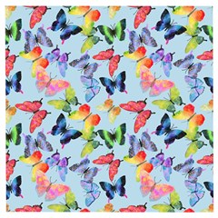 Watercolor Butterflies Wooden Puzzle Square by SychEva