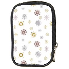 Magic Snowflakes Compact Camera Leather Case by SychEva