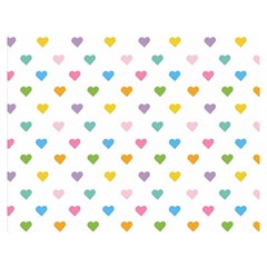 Small Multicolored Hearts Double Sided Flano Blanket (medium)  by SychEva