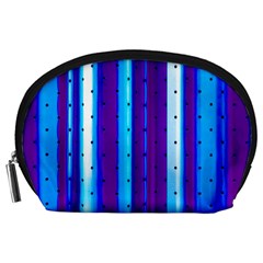 Warped Stripy Dots Accessory Pouch (large) by essentialimage365