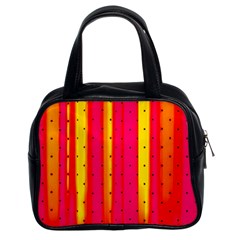 Warped Stripy Dots Classic Handbag (two Sides) by essentialimage365