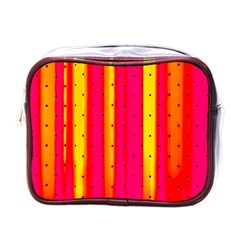 Warped Stripy Dots Mini Toiletries Bag (one Side) by essentialimage365