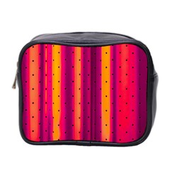 Warped Stripy Dots Mini Toiletries Bag (two Sides) by essentialimage365