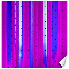 Warped Stripy Dots Canvas 12  X 12  by essentialimage365