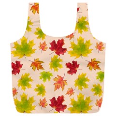 Bright Autumn Leaves Full Print Recycle Bag (xl) by SychEva