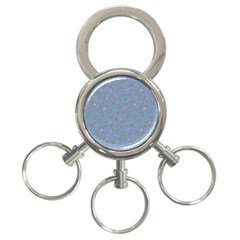 Curly Flowers 3-ring Key Chain by SychEva