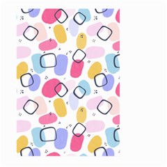 Abstract Multicolored Shapes Large Garden Flag (two Sides) by SychEva