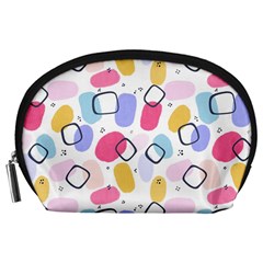 Abstract Multicolored Shapes Accessory Pouch (large) by SychEva