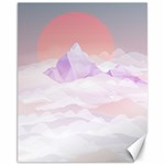 Mountain Sunset above Clouds Canvas 11  x 14  (Unframed) 10.95 x13.48  Canvas - 1