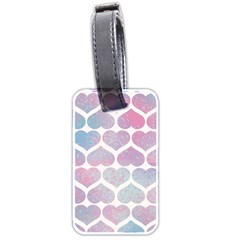 Multicolored Hearts Luggage Tag (two Sides)