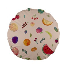 Summer Fruit Standard 15  Premium Flano Round Cushions by SychEva