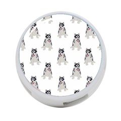 Cute Husky Puppies 4-port Usb Hub (two Sides) by SychEva