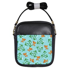 Gold Fish Girls Sling Bag by SychEva