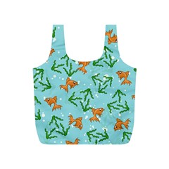 Gold Fish Full Print Recycle Bag (s) by SychEva