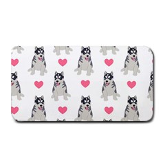 Little Husky With Hearts Medium Bar Mats by SychEva