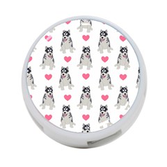 Little Husky With Hearts 4-port Usb Hub (two Sides) by SychEva