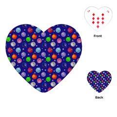 Christmas Balls Playing Cards Single Design (heart) by SychEva