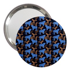 Blue Tigers 3  Handbag Mirrors by SychEva