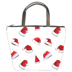 Red Christmas Hats Bucket Bag by SychEva