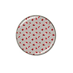 Santa Hat Hat Clip Ball Marker (10 Pack) by SychEva