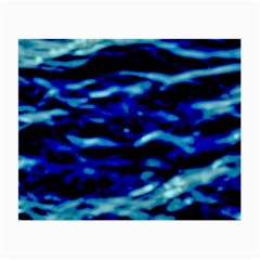 Blue Waves Abstract Series No8 Small Glasses Cloth (2 Sides) by DimitriosArt