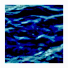 Blue Waves Abstract Series No8 Medium Glasses Cloth (2 Sides) by DimitriosArt