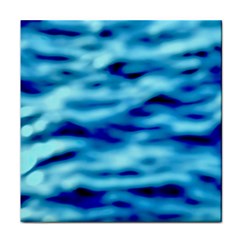 Blue Waves Abstract Series No4 Face Towel by DimitriosArt