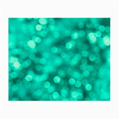 Light Reflections Abstract No9 Turquoise Small Glasses Cloth by DimitriosArt