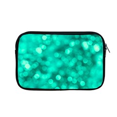 Light Reflections Abstract No9 Turquoise Apple Macbook Pro 13  Zipper Case by DimitriosArt