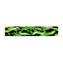 Green  Waves Abstract Series No11 Flano Scarf (mini) by DimitriosArt