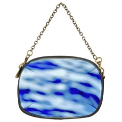 Blue Waves Abstract Series No10 Chain Purse (two Sides) by DimitriosArt