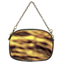 Yellow  Waves Abstract Series No10 Chain Purse (two Sides) by DimitriosArt