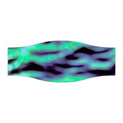 Green  Waves Abstract Series No6 Stretchable Headband by DimitriosArt