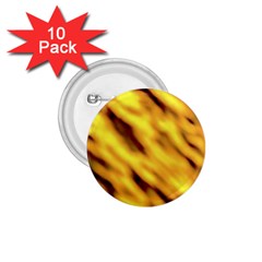 Yellow  Waves Abstract Series No8 1 75  Buttons (10 Pack) by DimitriosArt