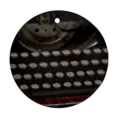 Keyboard From The Past Ornament (round) by DimitriosArt