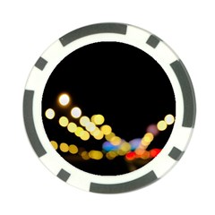 City Lights Series No3 Poker Chip Card Guard by DimitriosArt