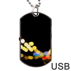 City Lights Series No3 Dog Tag Usb Flash (one Side) by DimitriosArt