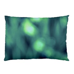 Green Vibrant Abstract Pillow Case by DimitriosArt