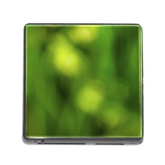 Green Vibrant Abstract No3 Memory Card Reader (square 5 Slot) by DimitriosArt