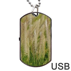 Under The Warm Sun No3 Dog Tag Usb Flash (two Sides) by DimitriosArt