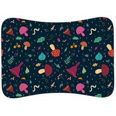 Bright Mushrooms Velour Seat Head Rest Cushion by SychEva