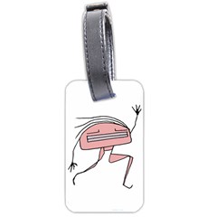 Alien Dancing Girl Drawing Luggage Tag (one Side) by dflcprintsclothing