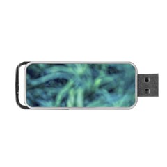 Blue Abstract Stars Portable Usb Flash (one Side) by DimitriosArt