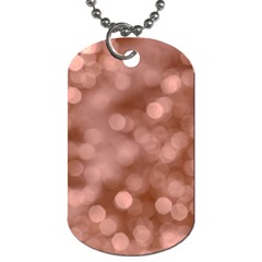 Light Reflections Abstract No6 Rose Dog Tag (two Sides) by DimitriosArt