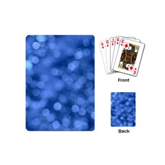 Light Reflections Abstract No5 Blue Playing Cards Single Design (mini) by DimitriosArt